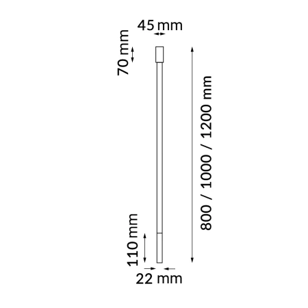 Plafon alha N - Biały (1200 mm) 9316  - Antigo
