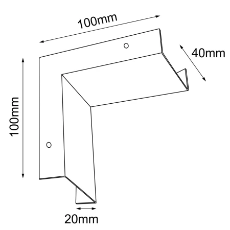 Narożnik ściana-sufit do systemów modułowych Line move - Biały 1069  - Antigo