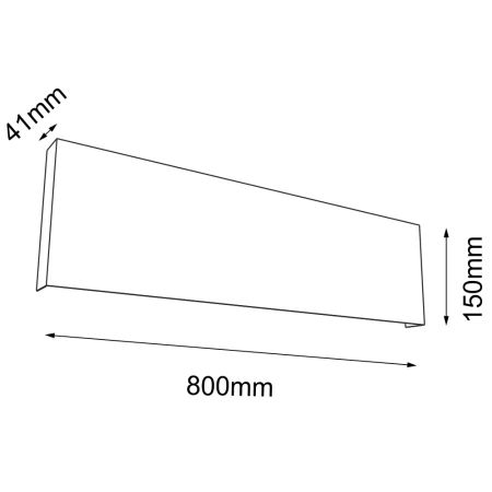 Kinkiet Kitami 4 - Czarny (800 mm) 4413  - Antigo