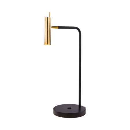 Lampa stołowa Amos - Mosiądz polerowany-czarna (635 mm) 8909  - Antigo