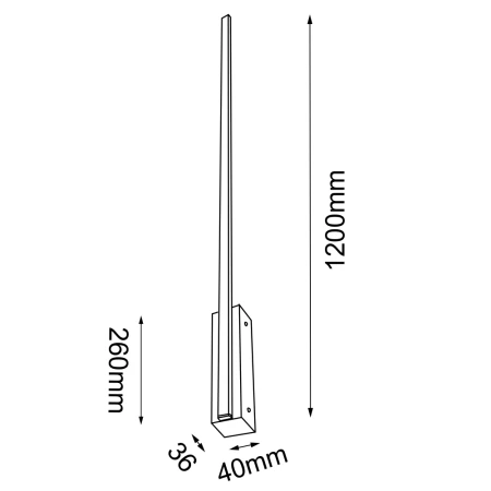 Kinkiet Slim W 120 - Biały (1200 mm) 4000K 4030  - Antigo
