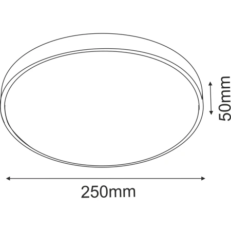Plafon Ika 25 - Biały-czarny IP54 4000K 1061  - Antigo