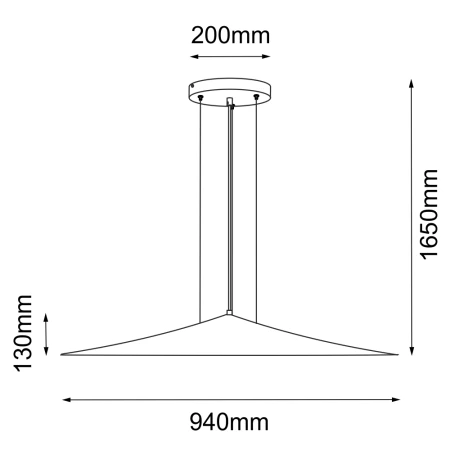 Lampa wisząca Brito 94 - Srebrny mat (940 mm) 5069  - Antigo