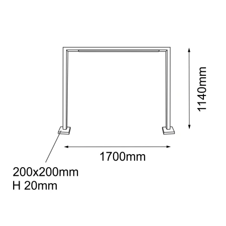 Lampa stojąca ogrodowa Taketa - Antracyt (1140 mm) 9937  - Antigo