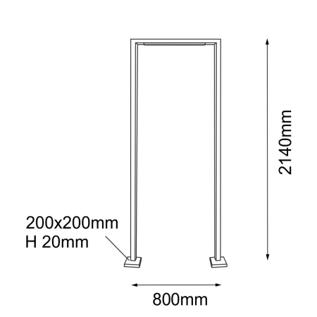 Lampa stojąca ogrodowa Taketa - Antracyt (2140 mm) 9929  - Antigo