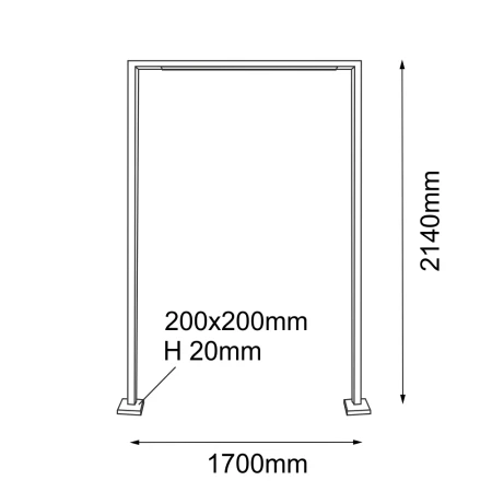 Lampa stojąca ogrodowa Taketa - Antracyt (2140 mm) 9931  - Antigo
