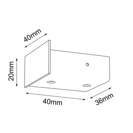 Zakończenie do systemów modułowych Line move - Białe 1022  - Antigo