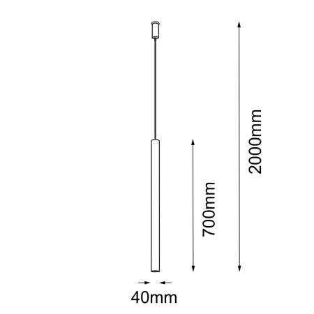 Lampa wisząca Akadi 1 - Mosiądz polerowany-biała (700 mm) 8884  - Antigo