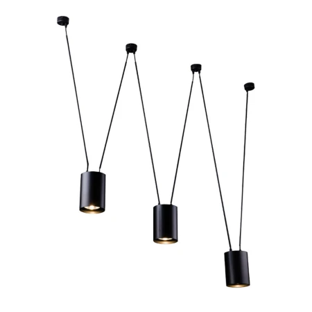 Lampa wisząca VIWIN 3 - Czarna (3000 mm) 9022  - Antigo