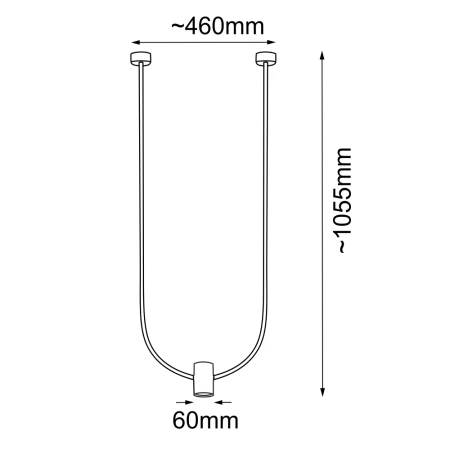 Lampa wisząca no. C - Srebrny mat (460 mm) 5080  - Antigo