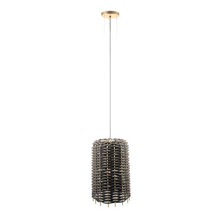 Lampa wisząca Suami A 36 - Czarna-Srebrny mat (380 mm) 5091  - Antigo