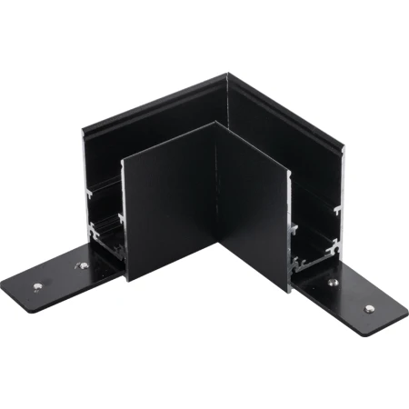 Łącznik L natynkowy szynoprzewodu magnetycznego Komatsu 48V - Czarny 6517  - Antigo