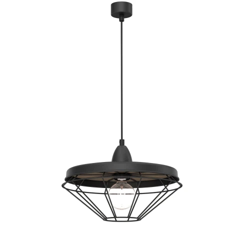 Lampa wisząca Alkaba - Czarna-Srebrny mat (325 mm) 5013  - Antigo