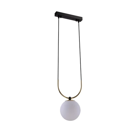 Lampa wisząca Balos - Mosiądz polerowany-czarna 8162  - Antigo