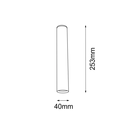 Plafon Yabu - Biały (253 mm) 7136  - Antigo