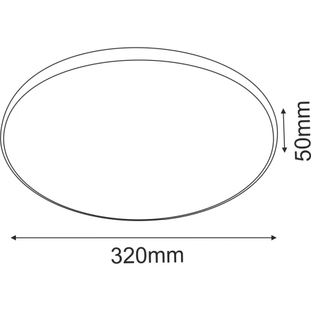 Plafon Ika 32 - Biały-czarny IP54 1063  - Antigo