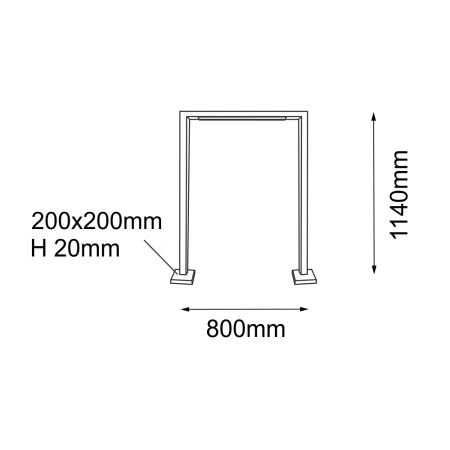 Lampa stojąca ogrodowa Taketa - Antracyt (1140 mm) 9935  - Antigo
