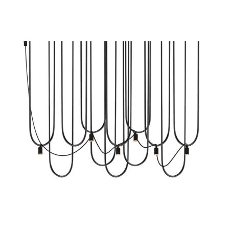 Lampa wisząca Udin 6 - Czarna 9785  - Antigo