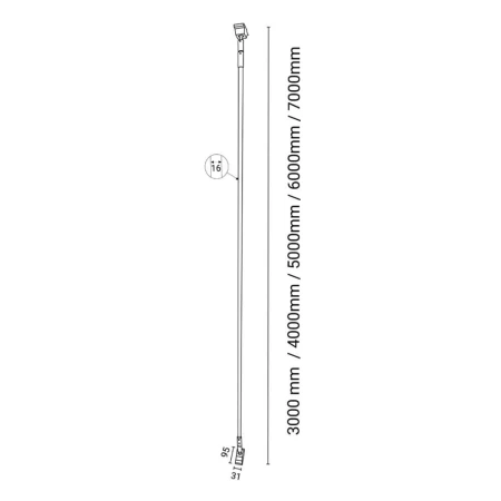 Lampa liniowa Surika - Biała (3000 mm) 3000K 6021  - Antigo