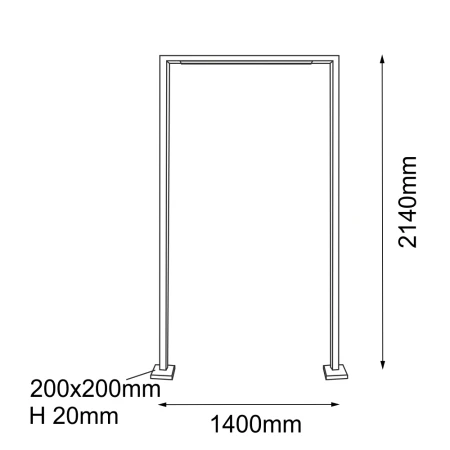 Lampa stojąca ogrodowa Taketa - Antracyt (2140 mm) 9930  - Antigo