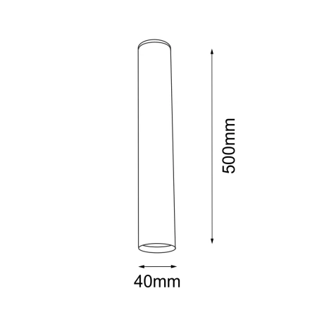 Plafon Yabu 50 - Biały (500 mm) 1091  - Antigo