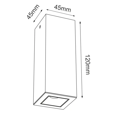Plafon A - Glare 1 - Biały (120 mm) 4000K 1032  - Antigo