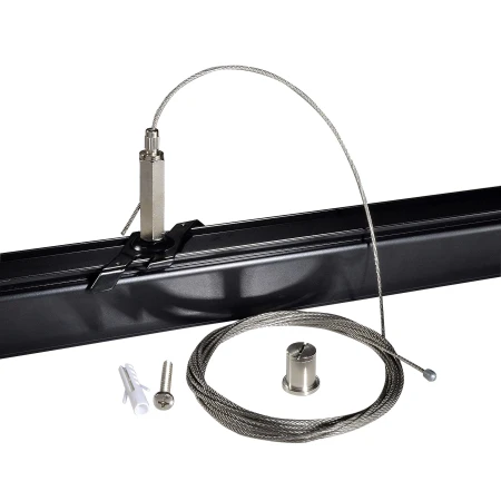 Zawiesie 5m do szynoprzewodu natynkowego 3F 230V - Czarne 8131  - Antigo