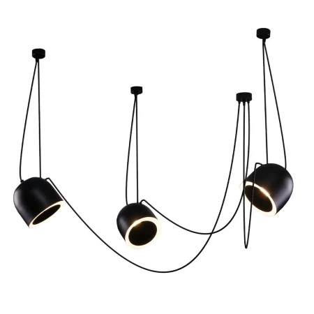 Lampa wisząca DOBO 3 - Czarna 9037  - Antigo
