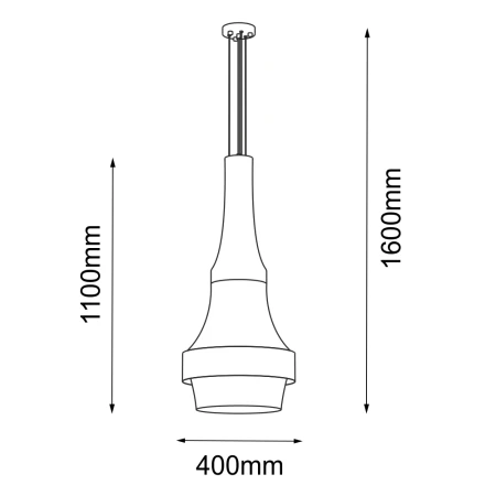 Lampa wisząca Dota I - Biała (400 mm) 3000K 5037  - Antigo