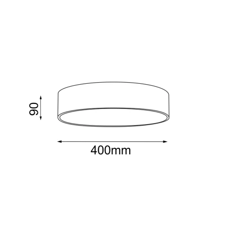 Plafon Sengo 40 - Biały (90 mm) 1249  - Antigo