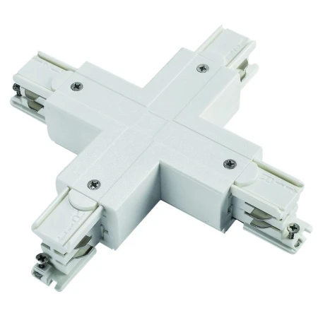 Łącznik X szynoprzewodu 3F 230V - Biały 8116  - Antigo