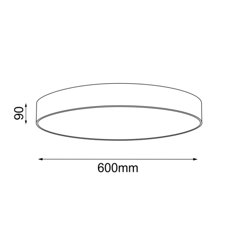 Plafon Sengo 60 - Biały (90 mm) 1297  - Antigo