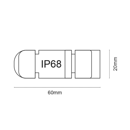 Złącze kablowe 3 PIN - Czarne 9950  - Antigo
