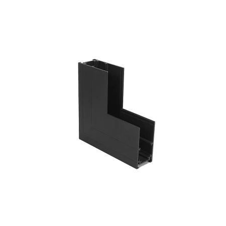 Łącznik L natynkowy ściana - sufit szynoprzewodu magnetycznego Komatsu 48V - Czarny 6521  - Antigo