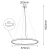 Lampa wisząca Agari 57 - Złota (570 mm) 4000K 5325  - Antigo