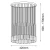 Lampa wisząca Lara 35 - Mosiądz polerowany-czarna (420 mm) 8348  - Antigo