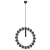 Lampa wisząca no. O - Czarna (420 mm) 5060  - Antigo