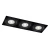 Lampa wpuszczana Komoro 3 - Czarna 3310  - Antigo