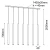 Lampa wisząca Yabu 7 - Biała (700 mm) 7576  - Antigo