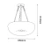 Lampa wisząca Button 65 - Mosiądz polerowany-złoty (650 mm) 8174  - Antigo