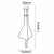 Lampa wisząca no. Vi 3 - Czarna (1154 mm) 5140  - Antigo