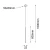 Lampa wisząca Kosame 1 - Złota (600 mm) 5200  - Antigo