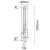 Lampa wisząca Kanzaki 8 - Czarna (300 mm) 3000K 7942  - Antigo