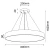 Lampa wisząca Sengo P 80 - Złota (800 mm) 5094  - Antigo