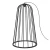 Lampa stojąca ogrodowa no. moon A - Czarna (1000 mm) 9418  - Antigo