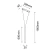 Lampa wisząca Miaki 1 - Czarna (600 mm) 5162  - Antigo