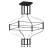 Lampa wisząca alha S 4 - Czarna (780 mm) Premium 3000 - 6000K 9054  - Antigo