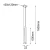 Lampa wisząca Kosame 3 - Czarna (600 mm) 7846  - Antigo