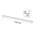 Lampa wpuszczana Hiate Line - Biała (1800 mm) 3000K 1837  - Antigo
