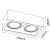 Plafon Cage out 1-2 - Czarny (85 mm) 1273  - Antigo